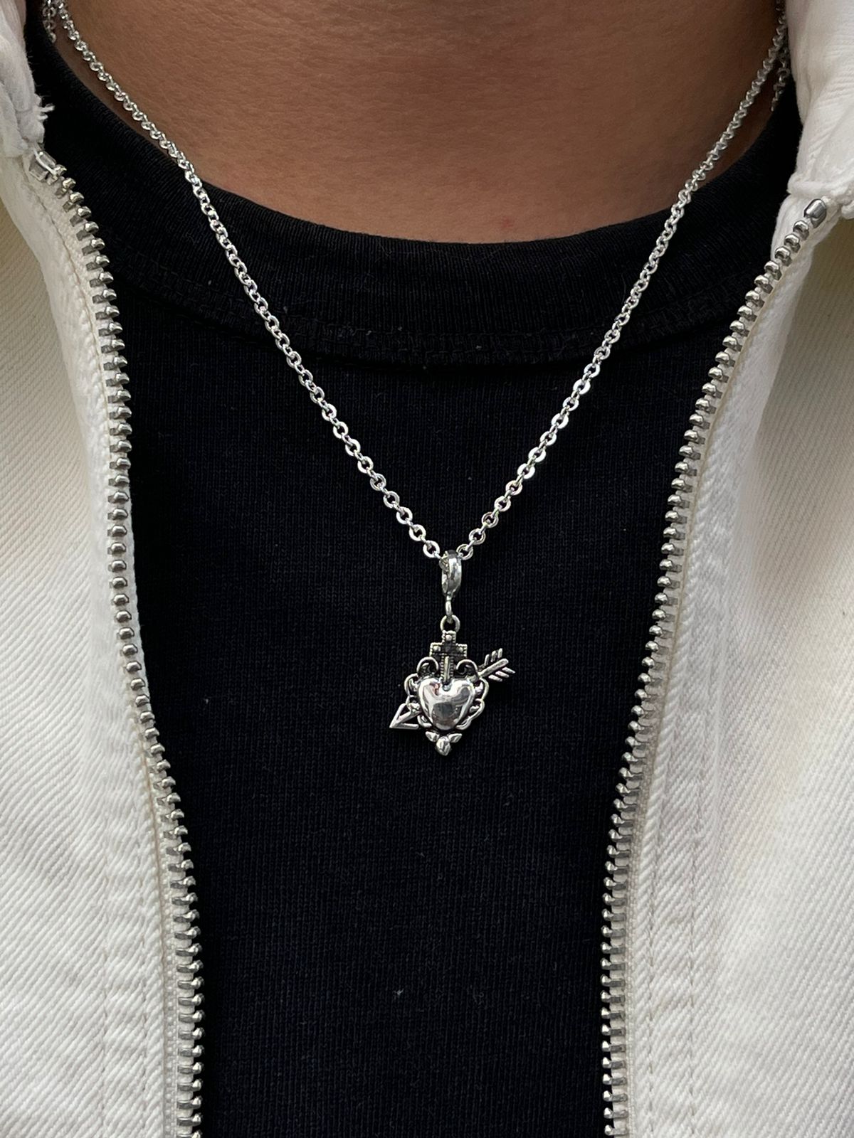 Collar de Corazón Flecha
