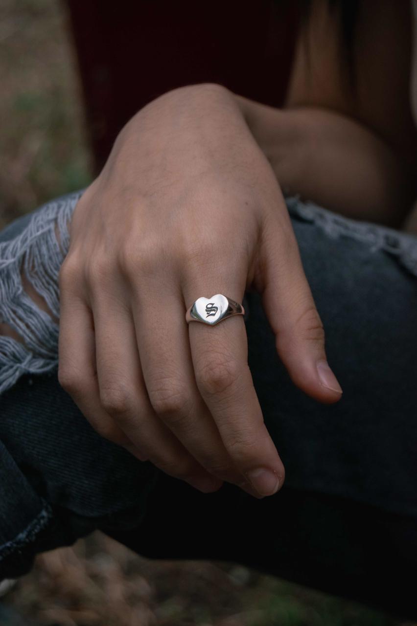 Anillo de Corazón Personalizado
